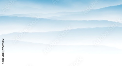 soft gradient sky background with layered blue and white tones, minimal design