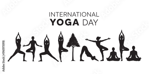 Step by Step Yoga Flow Sequence Silhouette Design