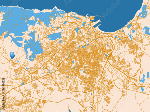 Tangier, Morocco – urban map