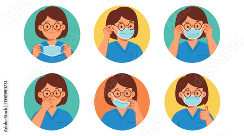 A comprehensive guide for Medical Professional demonstrating correct mask usage for healthcare safety and clinical practice