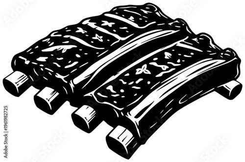 beef illustration food silhouette steak logo meat icon dinner outline meal rib barbecue prime grill roast red fresh beefsteak shape cook vector graphic background