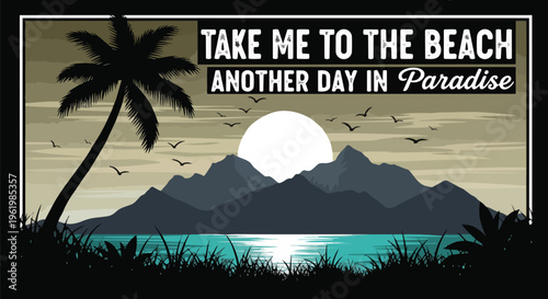 Vibrant Landscape with Sunset, against a gradient sky, perfect for travel brochures, website backgrounds, and social media campaigns.