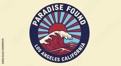 Vibrant Wave with Blurred Bokeh concept for beach tourism, travel agency branding, and summer festival promotion.