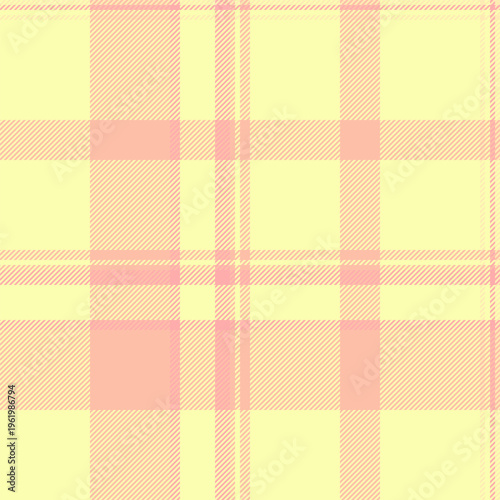 Eps pattern vector background, outside fabric plaid textile. Silky check seamless tartan texture in lime and orange colors.