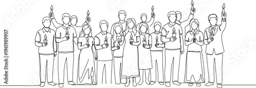 people, group, crowd, illustration