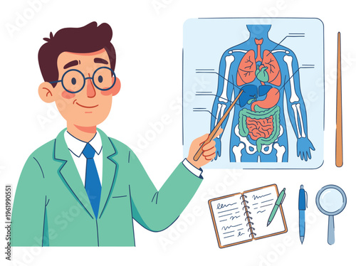 Doctor Healthcare Professional provides an insightful Medical Clinical explanation of human anatomy