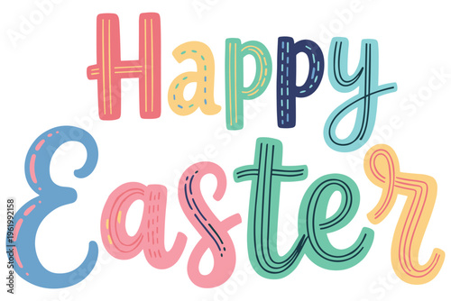 Christian Easter Easter typography, inspirational religious lettering