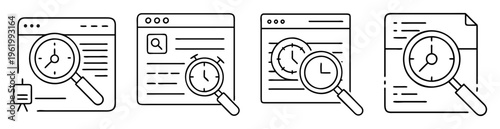 Different representations of website, search and document optimization, combined with urgency, time and efficiency
