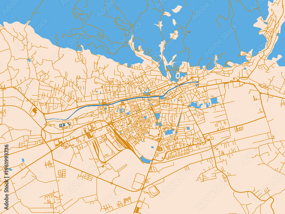 Fototapeta premium Baia Mare, Romania – urban map