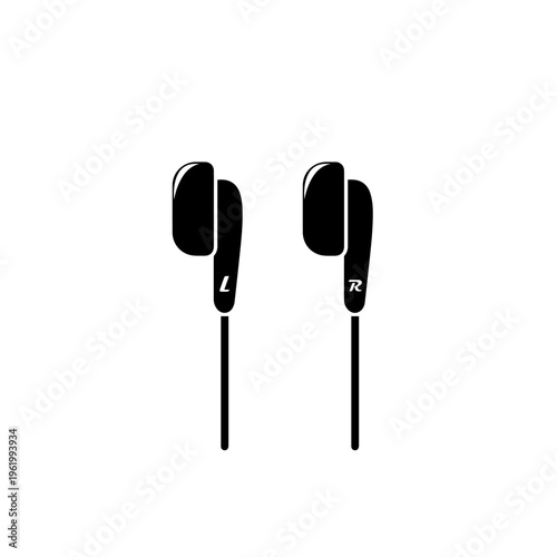 Wireless Earbuds Vector Illustration – Premium Bluetooth Earphones with Charging Case