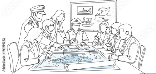 business team meeting around a table