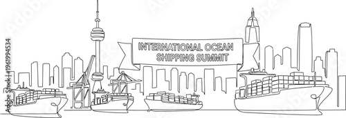 toronto cityscape illustration