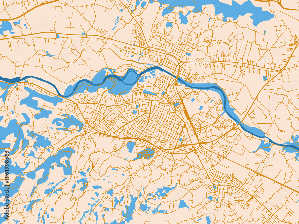 Naklejka premium City map background — Cacak, Serbia