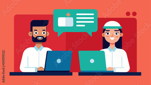 Business people, colleagues, chatting, laptops, communication