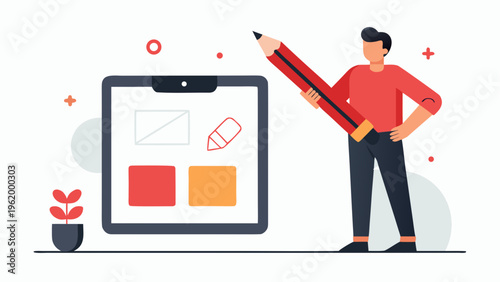 Graphic designer, creative professional, illustration tools, colorful vector graphics