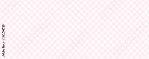 Geometric pink plaid print in pastel tones, vector background