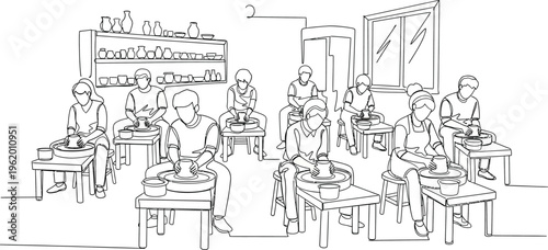 students in classroom, learning, education