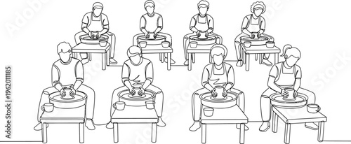 students sitting at desks in classroom