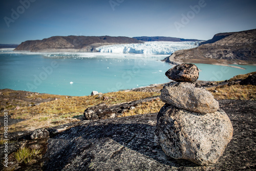 Wanderung in Grönland bei Eqi