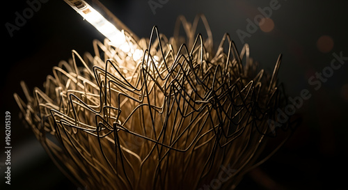 Close up of a welding torch.