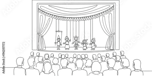 theatrical performance with audience