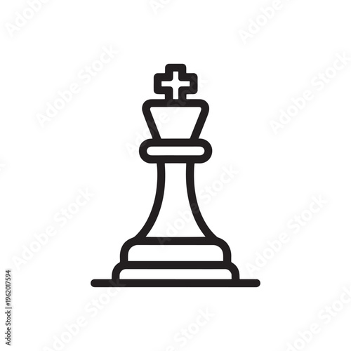 Silhouette of a chess queen piece icon in black outline on white background