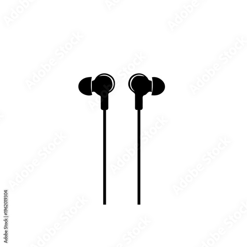 Wireless Earbuds Vector Design – Bluetooth Earphones Modern Flat Illustration with Charging Case