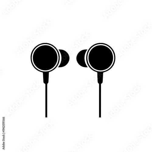 Wireless Earbuds Vector Illustration – Modern Bluetooth Earphones with Charging Case