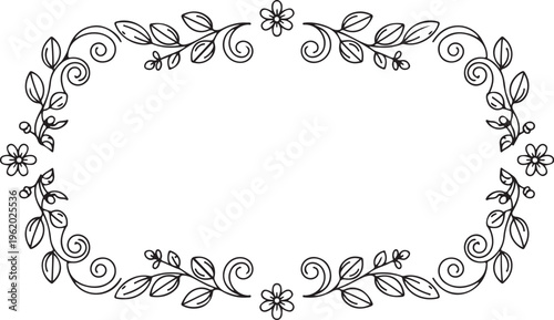 Black and white flower bouquet, line art flowers, minimalist floral vector, simple botanical illustration