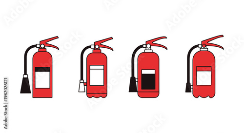 Fire Extinguisher Line art minimal simple abstract vector