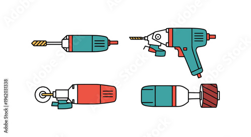 Die Grinder Line art vector abstract design illustration