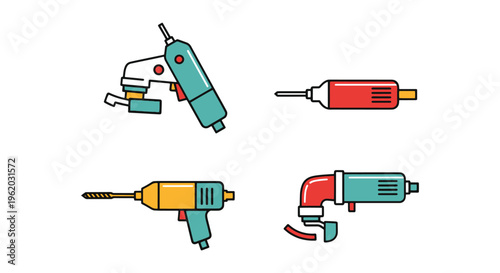 Die Grinder Line art vector modern abstract shape