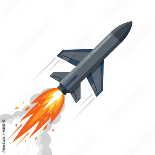 vector isometric of an unmanned aircraft gliding 3