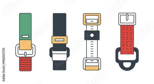 Gear strap Line art vector modern abstract graphic
