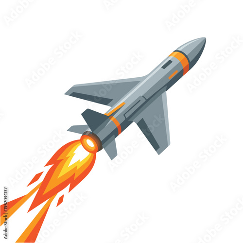 vector isometric of an unmanned aircraft gliding 007