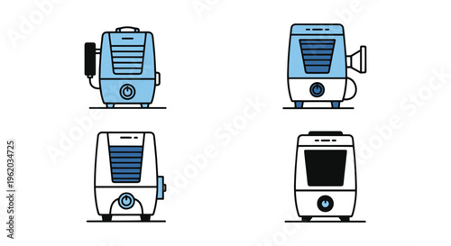 Dehumidifier Line art vector simple pattern abstract