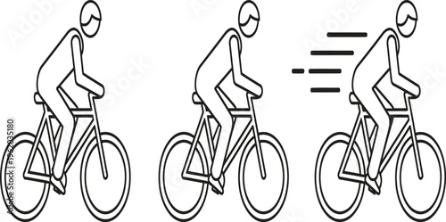 See sam man baysaikel on the waya