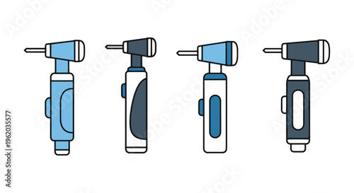Dental Drill Line art vector minimal simple shapes