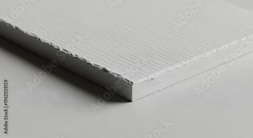 white textured paper sheet with rough edges suitable for printing and art projects