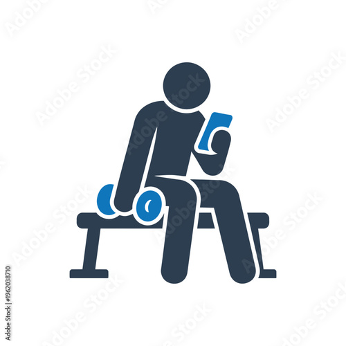 Fitness Interrupted By Screens Icon
