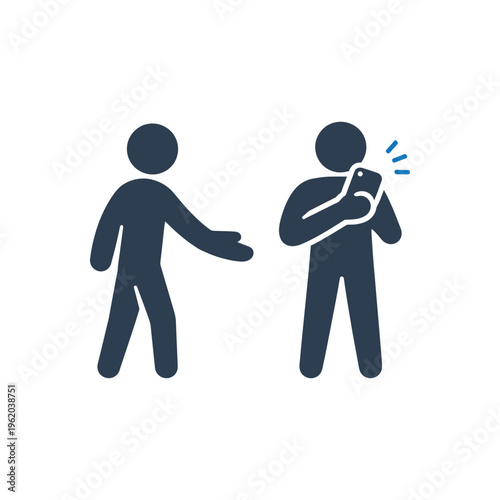 Ignored Social Interaction Phone Icon