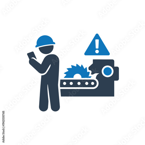 Workplace Hazard Safety Negligence Icon