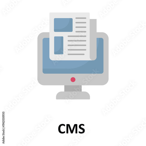 CMS Vector icon which can easily modify or edit