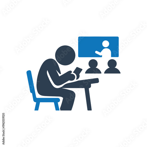 Academic Disengagement Classroom Icon