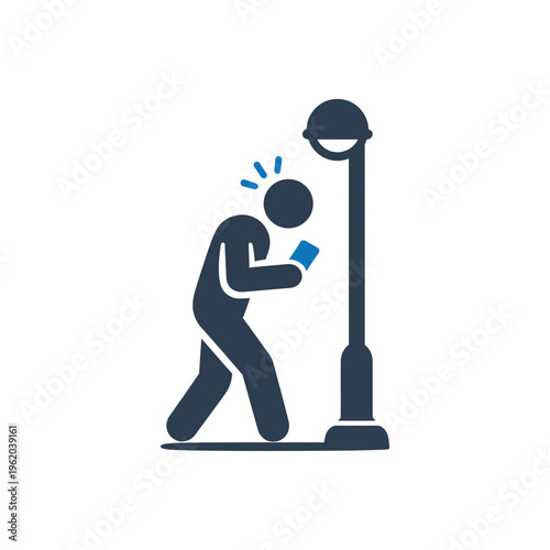 Hitting Street Lamp Icon