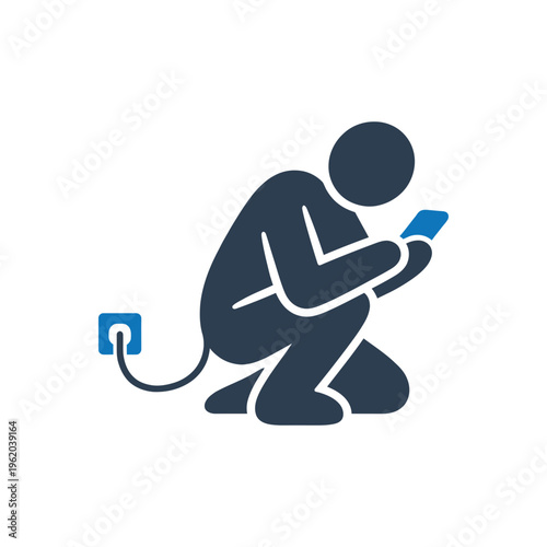 Tethered To Power Icon