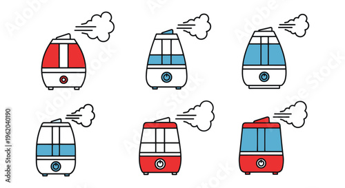 Humidifier Line art vector minimal simple shapes illustration