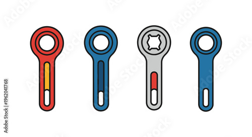 Collet Line art vector set creative abstract color shapes