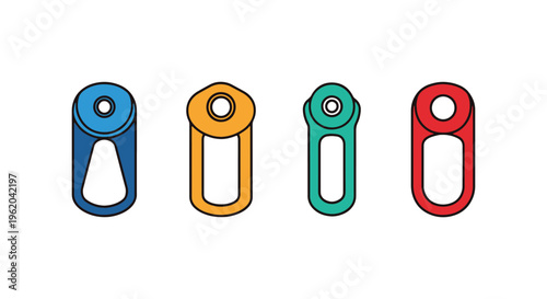 Collet Line art vector set creative decorative abstract