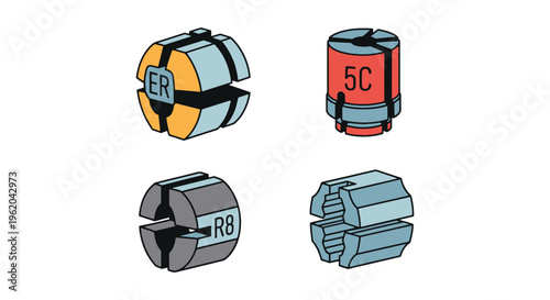 Collet Line art vector set modern abstract creative illustration